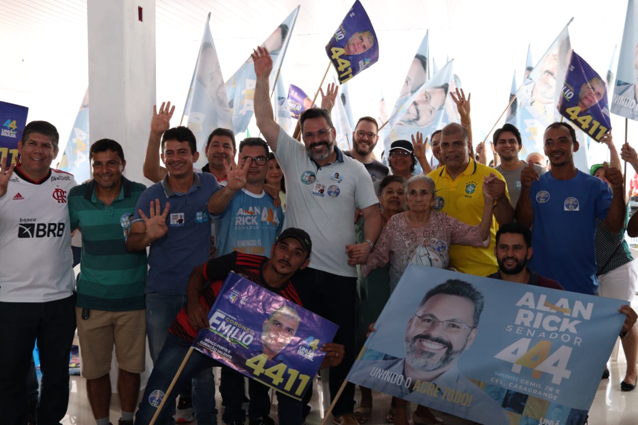 Alan Rick participa de carreata e inaugura comitê em Cruzeiro do Sul